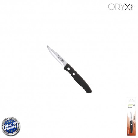 Cuchillo Aspen Mondador Hoja Acero Inoxidable 8 cm. Negro