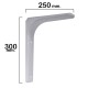 Palomilla Reforzada Blanca   300x250 mm. Uso Doméstico
