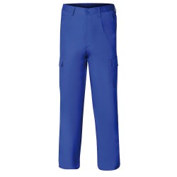 Pantalon De Trabajo Largo, Color Azul, Multibolsillos, Resistente, Talla 50