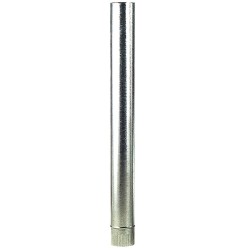 Wolfpack Tubo Estufa Acero Galvanizado Ø 150 mm, Ideal Estufas de Leña, Chimenea, Alta resistencia, Conducto Humos