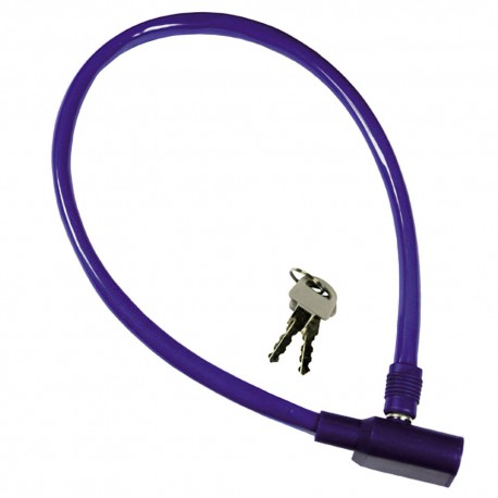 Cable Bicicleta Con llave   8 mm.  x 60 cm.