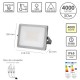 Foco Led Plano Potencia 50 Watt. 4000 Lumenes. Luz blanca 4000ºK Protección IP65. Cuerpo Aluminio. Foco Exteriores / Interiores.