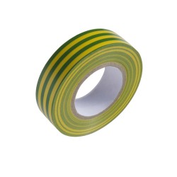 Cinta Aislante 20 m. x 19 mm.  Amarilla / Verde Uso doméstico