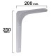 Palomilla Reforzada Blanca   250x200 mm. Uso Doméstico