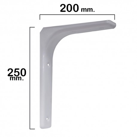 Palomilla Reforzada Blanca   250x200 mm. Uso Doméstico