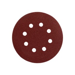 Lija recambio velcro disco Ø 125 mm. con agujeros grano 240 (10 Piezas)