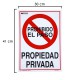 Cartel Propiedad Privada 30 x 41 (Alt) cm.