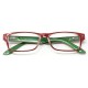 Gafas Lectura Kansas Rojo / Verde. Aumento +3,5 Gafas De Vista, Gafas De Aumento, Gafas Visión Borrosa