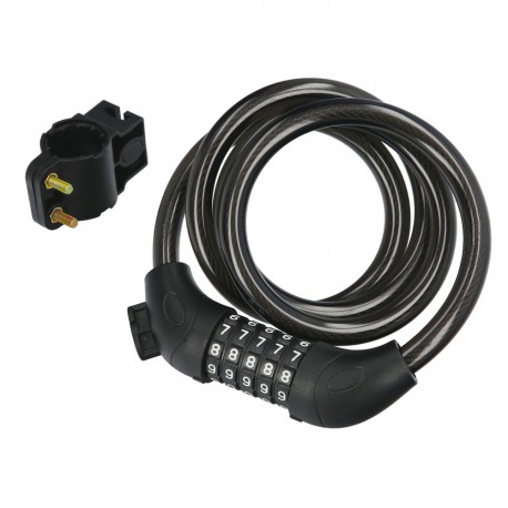 Cable Bicicleta Espiral Con Combinación. 12 mm. x 120 cm.