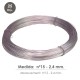 Alambre Galvanizado Rollo 25 Kg. Nº 15 - 2,4 mm.