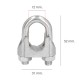 Sujetacables Galvanizado 12 mm. 1/2" Uso Domestico