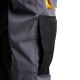 Pantalones Largos DeTrabajo, Multibolsillos, Resistentes, Rodilla Reforzada, Gris/Amarillo Talla 46/48 L