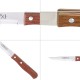 Cuchillo Montana Patatero Hoja Acero Inoxidable 9 cm. Mango madera (Blister 3 piezas)